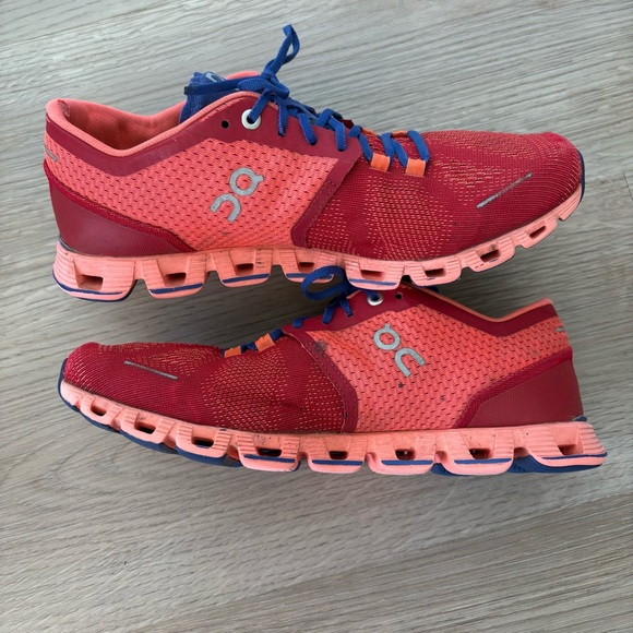 Women’s On Cloud X Red Running Shoes - Picture 3 of 7